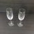 90s Gold-Rimmed Tall Crystal Champagne Flutes- a Pair For Sale - Image 4 of 5