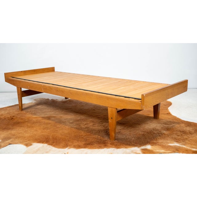 Mid-Century Expanding Ib Hylander Attr. Oak Daybed by Tanu Toiviainen, 1960s For Sale In Boston - Image 6 of 18