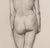 Realism Early 1900's Vintage French Female Figure Drawing in Classicism Style, Graphite Drawing on Paper With Mat For Sale - Image 3 of 3