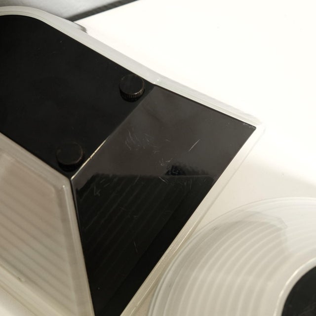 Metal Vintage Trio Prisma Tesi Floral Design Lamps, Italy, 1980s, Set of 3 For Sale - Image 7 of 18