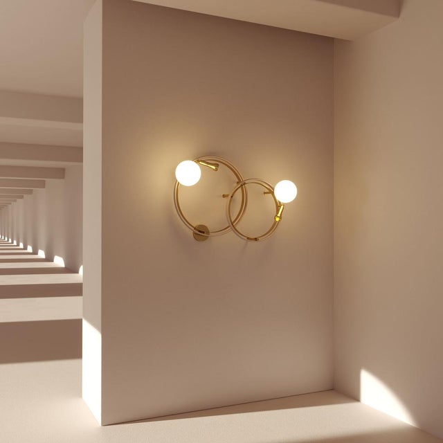 Pearl Wall Lamp Set by Creativemary For Sale - Image 13 of 18