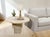 Pair of 1970s Italian Travertine Scalloped Edge Pedestal End Tables For Sale - Image 15 of 17