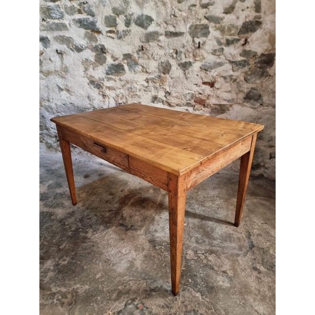 Rustic Antique French Country Dining Table, 1890s For Sale - Image 3 of 18