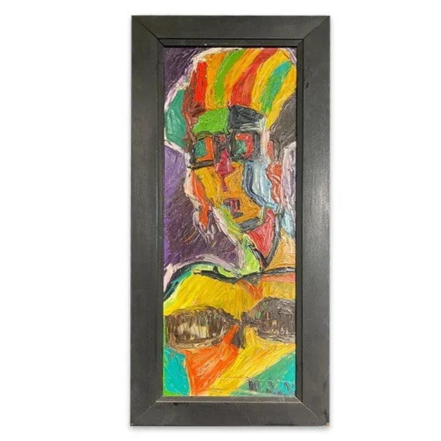 Mid-Century Florentine Oil Painting on Board – Italian Vintage Art For Sale - Image 6 of 6