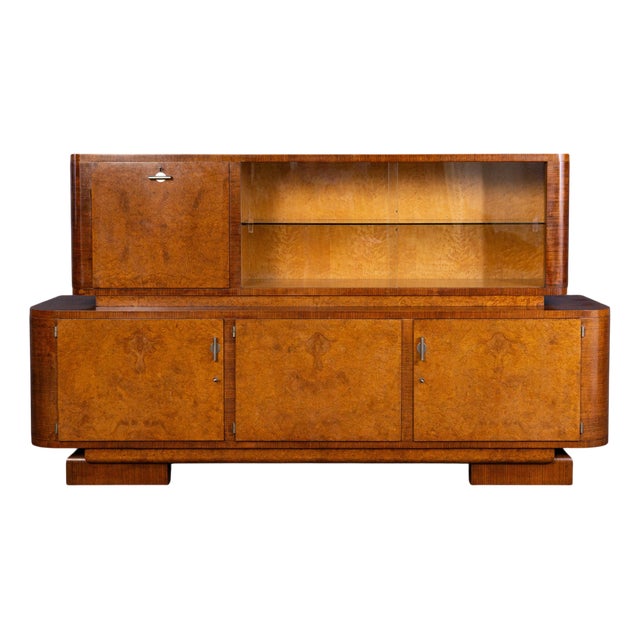 Art Deco Sideboard with Display For Sale