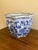 A stunning blue & white porcelain Chinoiserie planter or jardiniere China, 21st century Measures: 12.5"W x 12.5"D x...