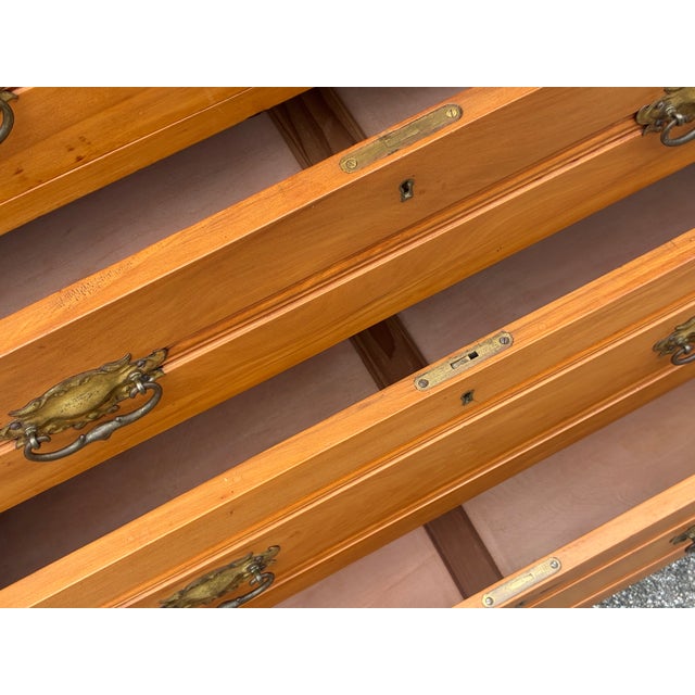 English Pine Chest of Five Drawers For Sale - Image 12 of 17