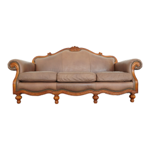 Vintage Thomasville Ernest Hemingway Collection Pauline Leather Sofa