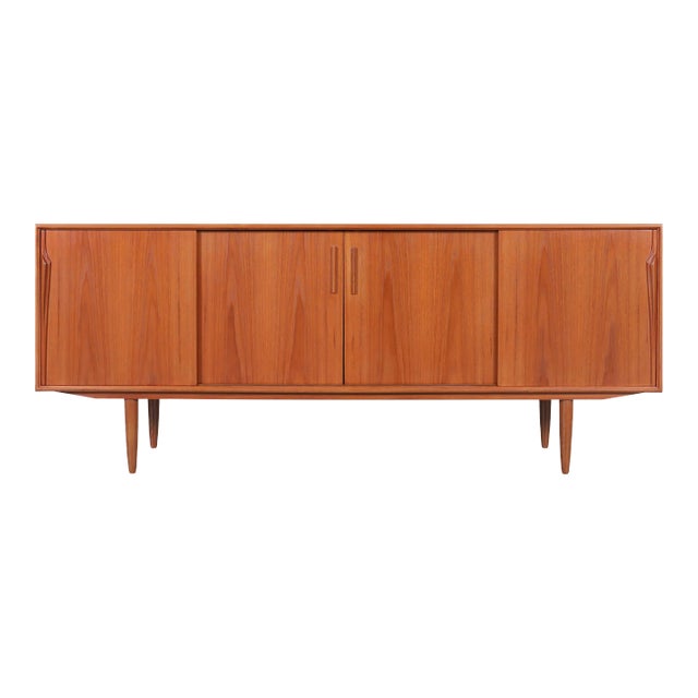 Danish Modern Teak Credenza by Axel Christensen for Aco Mobler, 1960s For Sale