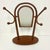 Hollywood Regency 1940s Vintage Italian Boho Chic Bentwood Sticks and Ball Tabletop Mirror With Hat Rack, After Franco Albini For Sale - Image 3 of 16