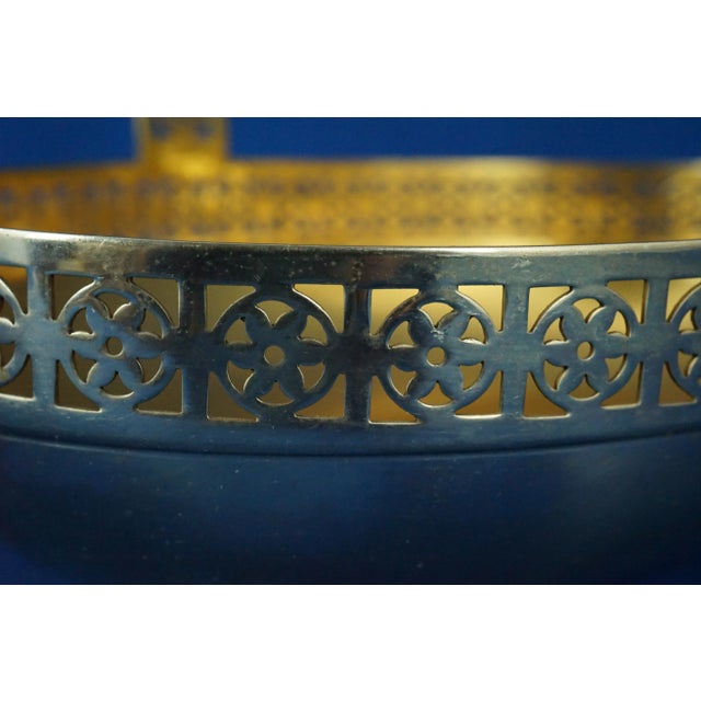 Vintage Art Deco Basket in Metal from WMF Factory of Albert Mayer, 1920s For Sale - Image 12 of 18