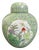 Chinese Famille Verte Porcelain Ginger Jar With Lotus Pond Scenery For Sale