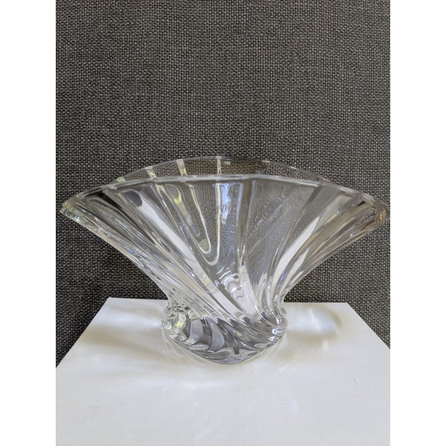 Vintage, 1980's Unique shaped beautiful crystal bowl. Flair shaped, great for snacks or a small floral arrangement. NEVER...