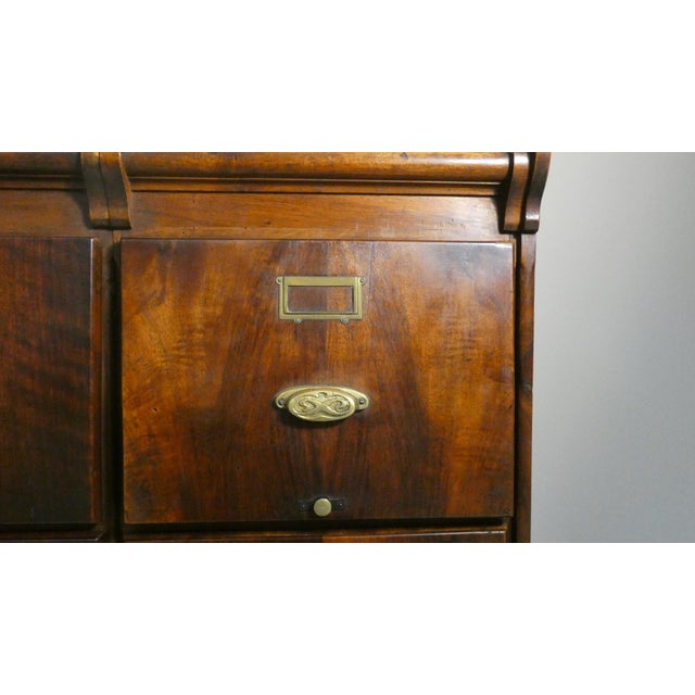 Walnut Filing Cabinet, Italy, 1900s For Sale - Image 18 of 18