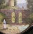 19th Century French Oval Landscape Oil Painting With Bridge and Ruins For Sale In Dallas - Image 6 of 9