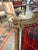 Pair Antique Carved Red Tartan Arm Chairs For Sale - Image 9 of 10