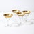 This refined set of four gilt-rimmed martini glasses, designed by the iconic Dorothy Thorpe, encapsulates the elegance and...