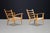Italian Sculptural Beechwood Armchairs with Woven Rope Seats, 1940, Set of 2 For Sale - Image 6 of 11