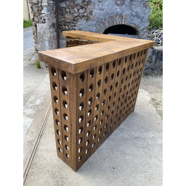 L-Shaped Corner Bar in Walnut, 1950 For Sale - Image 15 of 18