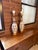 Mid-Century Modern Pair of Vintage Mid-Century Modern Pierced Ceramic Table Lamps With White Lava Glaze and Walnut Bases For Sale - Image 3 of 9