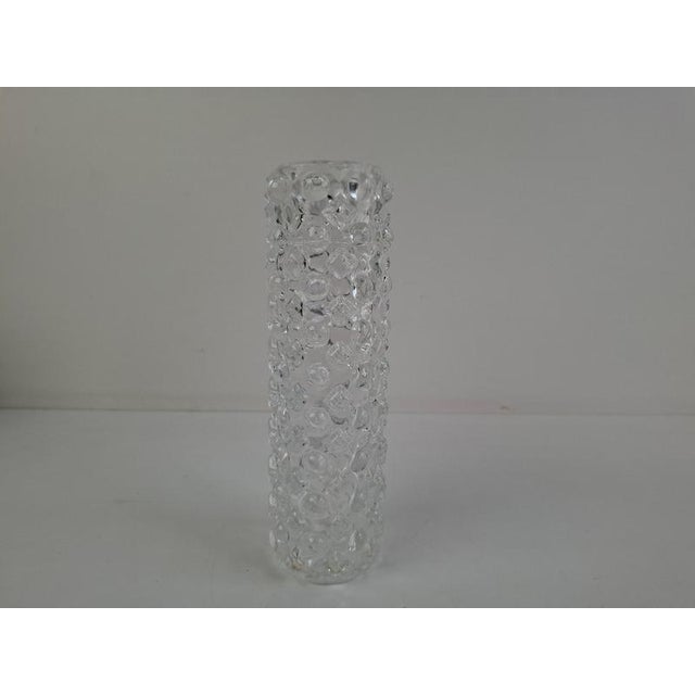 Czechoslovak Pressed Glass Vase by Pavel Pánek for Union Libochovice, 1974 For Sale - Image 13 of 14