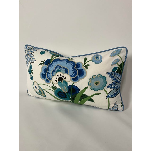 This pair of lumbar pillows features Thibaut’s vibrant Pasadena print in fresh shades of blue and green. The playful...