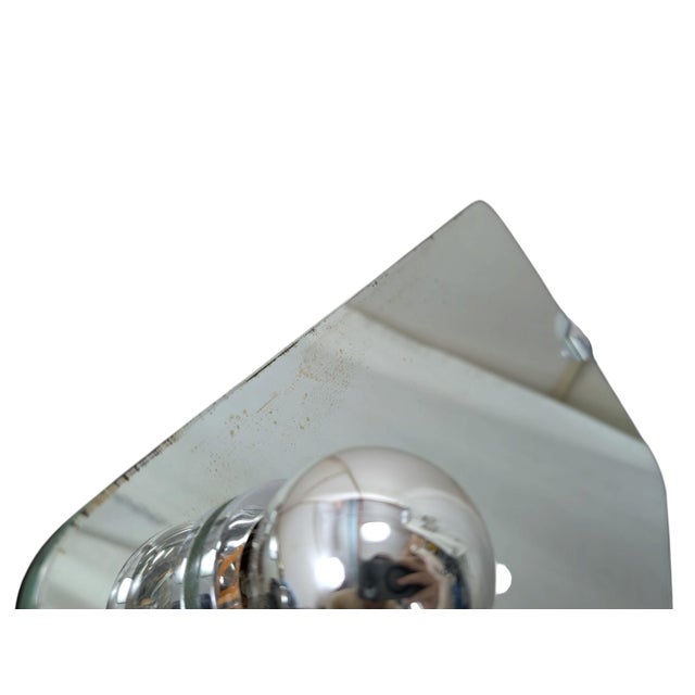 Metal Vintage Adjustable Table Mirror with Metal Support, 1970s For Sale - Image 7 of 9