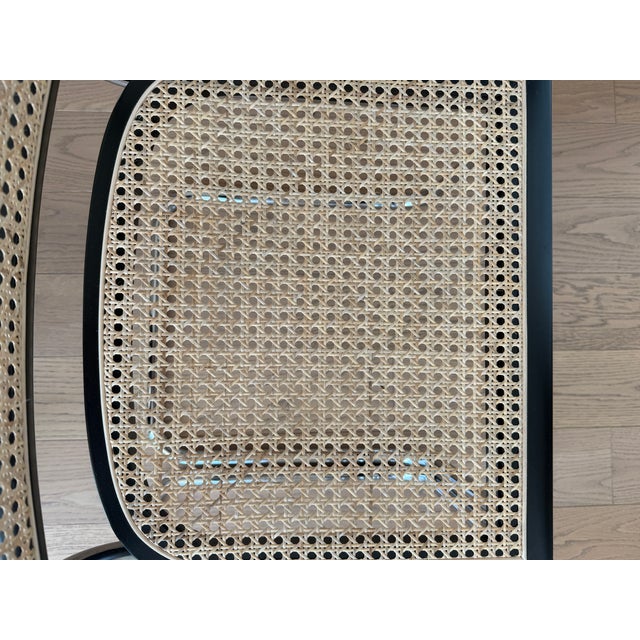 Attributed to Marcel Breuer Cesca Caned Dining Chairs - Black X4 - Like New For Sale - Image 14 of 14