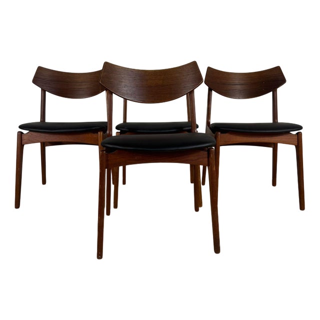 Vintage Teak Chairs from Funder-Schmidt & Madsen, 1960s, Set of 4 For Sale