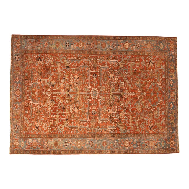 Vintage Heriz Carpet - 7'10" x 11' For Sale