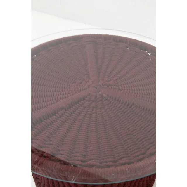 1970s Coffee Table in Rope and Glass by Marzio Cecchi for Hotel Lake Garda, 1970s For Sale - Image 5 of 7