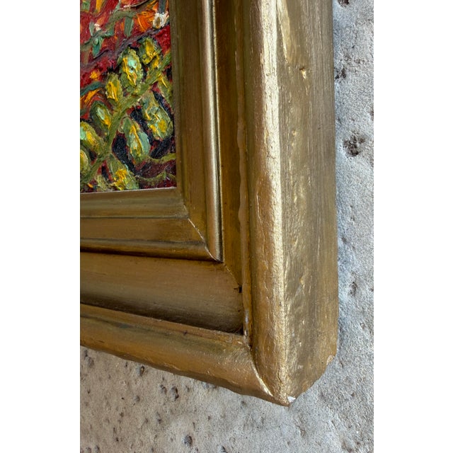 Mid 20th Century French Reclining Nude - Oil on Wood Panel - Ecole De Paris For Sale - Image 9 of 10