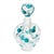 Vintage Mid 20th Century Lalique Crystal "Floride" Perfume Bottle & Stopper by Marc Lalique For Sale