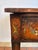 Gorgeous late 1700’s Adam style French hand painted side table or small desk having flower and ribbon decoration, tapered...