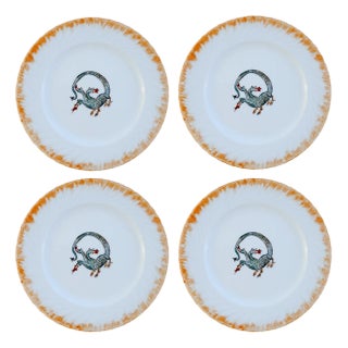 P14 Dinner Plates by Lithian Ricci, Set of 4 For Sale