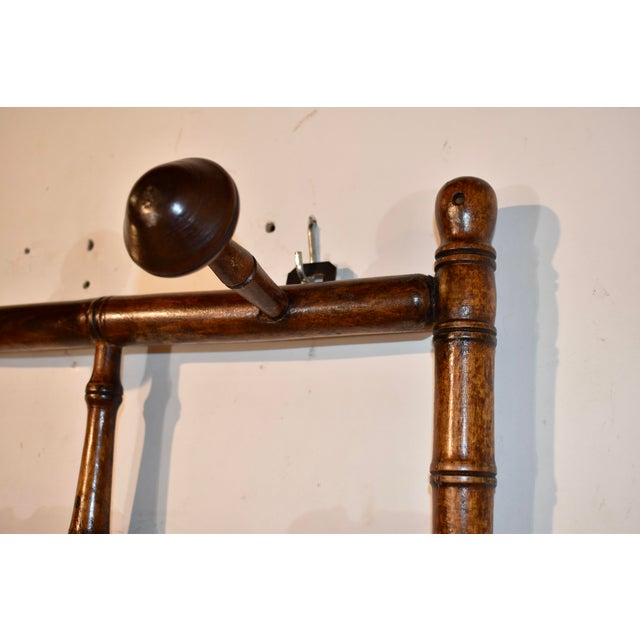 19th Century French Turned Hanging Hat and Coat Rack For Sale In Greensboro - Image 6 of 6