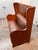 Antique High-Back Oak + Leather Settle Bench For Sale In San Francisco - Image 6 of 12