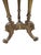 French Antique Louis XVI Style Brass With Marble Top Pedestal/Side Table For Sale - Image 3 of 8