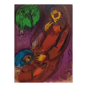 1956 Verve Bible Chagall Lithograph David and Absalom