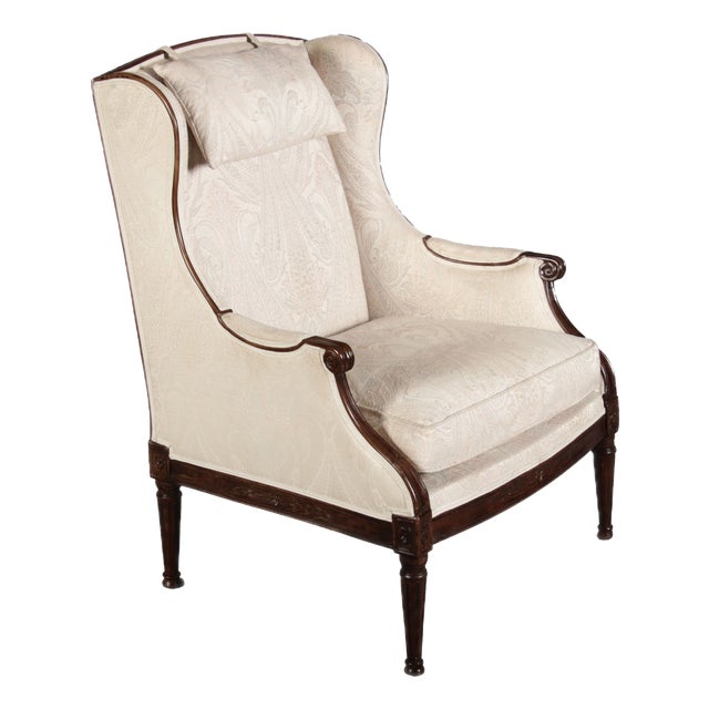 Antique Louis XVI Armchair in Walnut, 1780 For Sale