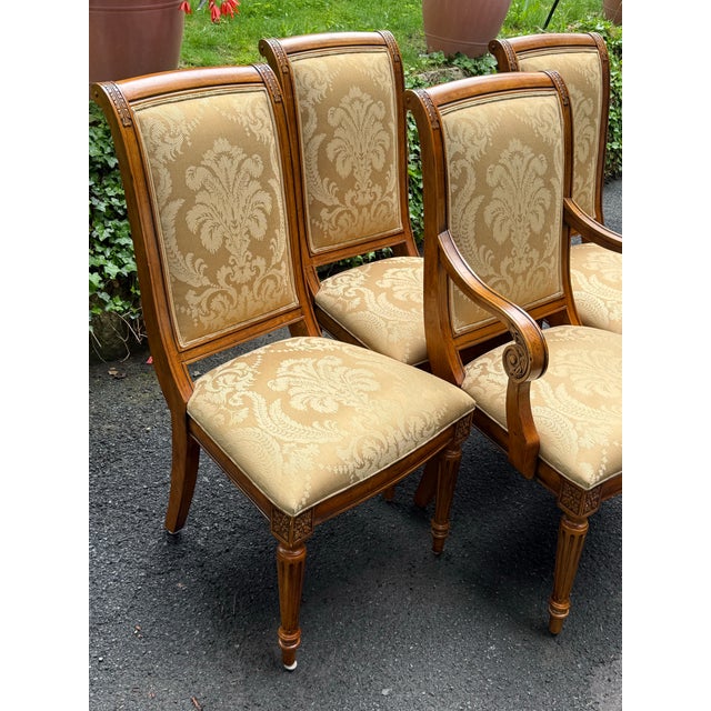 Ethan Allen Ethan Allen Townhouse Collection “Addison” French Regency Dining Chairs - Set of 4 For Sale - Image 4 of 12
