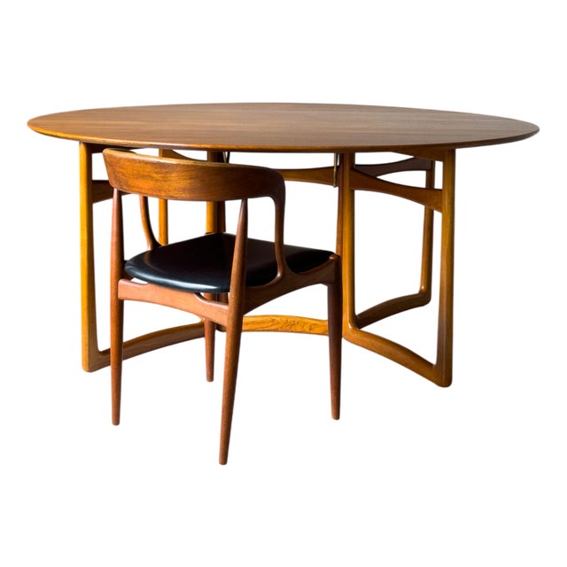 Teak Gateleg Dining Table by Peter Hvidt & Orla Mølgaard-Nielsen for France & Son., Denmark, 1960s For Sale