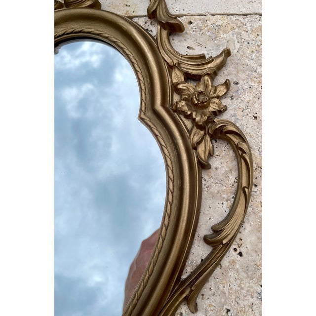 Vintage Baroque Syroco Style Wall Mirror For Sale In Naples, FL - Image 6 of 11