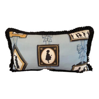 Lee Jofa Silhouettes Lumbar Pillow Diamond and Baratta Collection For Sale