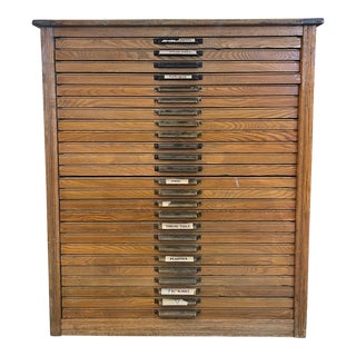 1950s Vintage Blueprint/Map Cabinet For Sale