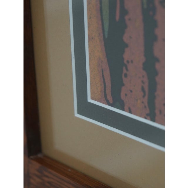 1990s Mission Oak Framed Lands End Framed & Matted Print For Sale - Image 5 of 8