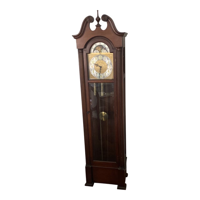 1970s Colonial of Zeeland Grandfather Clock Chairish
