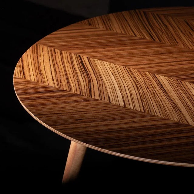 This table with simple zebrawood pattern brings real exotic touch into the interior. Three-dimensionality of the natural...