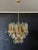 Metal Italian Murano Chandelier Amber Glass – 41 “Swallows” Amber Glass For Sale - Image 7 of 12