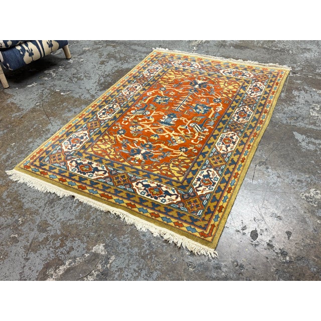 Textile 4ft 1in × 5ft 10in Genuine Agrippa Handwoven Area Rug For Sale - Image 7 of 12